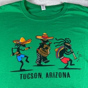 Green Kids Shirt with Colorful Print